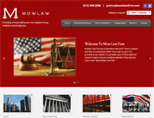 Tablet Screenshot of mowlawfirm.com